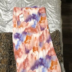 Tie dye midi skirt